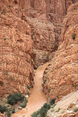 Schlucht in Marokko, Afrika