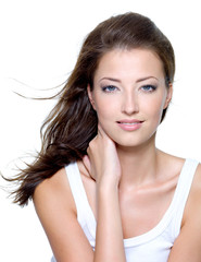 Fototapeta premium Face of a sexy beautiful young woman