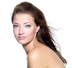 Face of a sexy beautiful young woman
