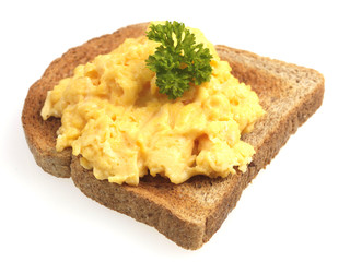 Scrambled Eggs on Wholemeal Toast