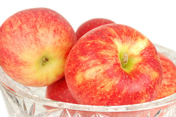 Red fresh apples.