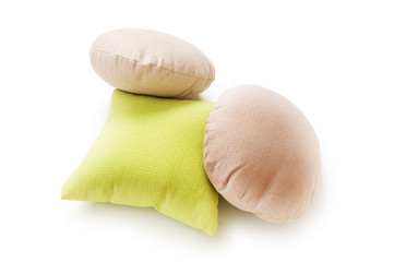 Bed pillow isolated on the white background