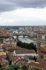 Fototapeta na wymiar Florence and the Arno