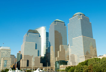 Obraz premium New York city panorama with tall skyscrapers