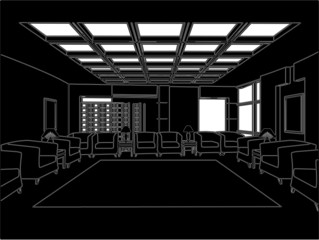 Modern Hall Vector 04