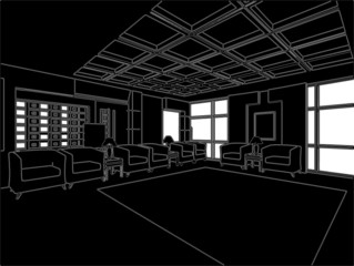 Modern Hall Vector 03