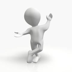 zeigen und werben um etwas