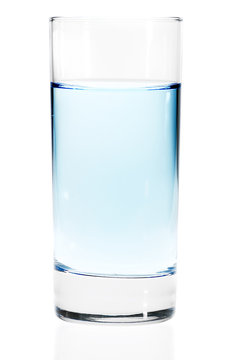 Glass of water or any other light blue liquid