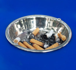 Cigarettes in ashtray