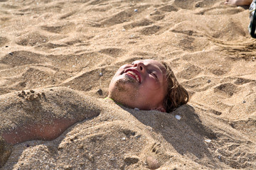 young girl at the beach with wet hair