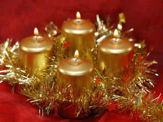 AdventsKranzKerzen