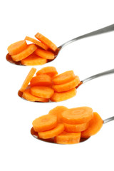 Tablespoons of Carrot Slices