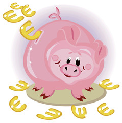 Piggy bank ,euro