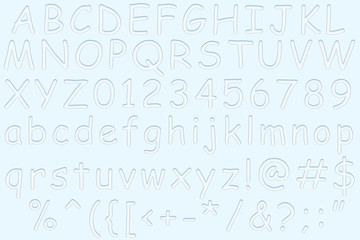 English water alphabet