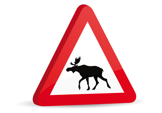 glossy elch schild