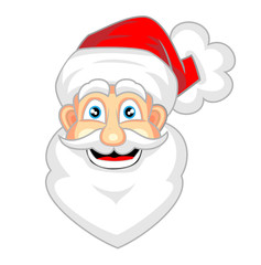 cute face of happy looking santa claus