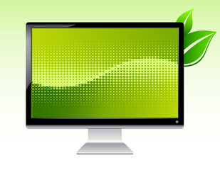 Energy saving LCD monitor