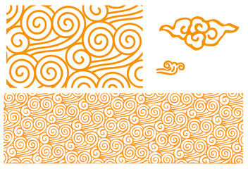 Chinese cloud motif