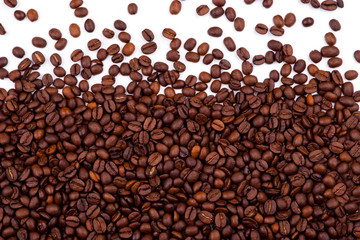 Coffee beans background
