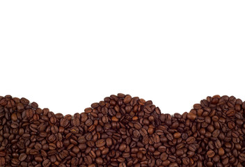 Waves made of coffee beans