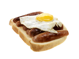 Sausage and Fried Egg Sandwich
