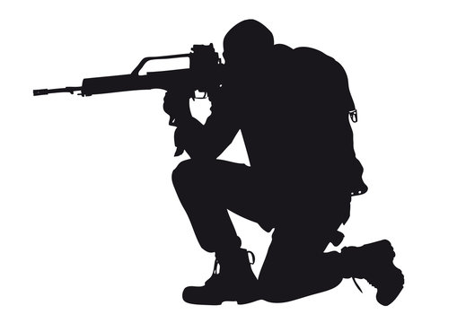 Soldat zielend