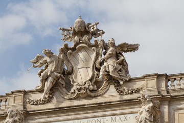 Detail am Trevibrunnen, Rom