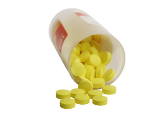 Yellow pills.