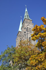 Fototapeta na wymiar St.Sebald Kirche,Nürnberg