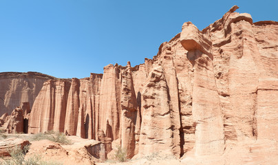 Fototapeta premium Talampaya national park panorama, northern Argentina.
