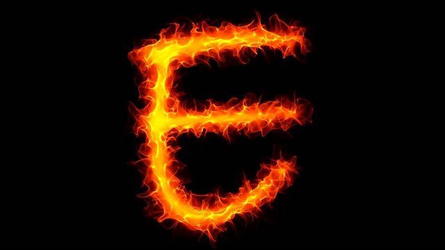 Fire letter E graffiti HD