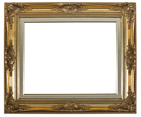 Isolated vintage photo frame