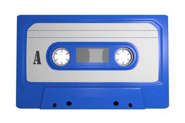 Tape Leer Cassette Freisteller Blau