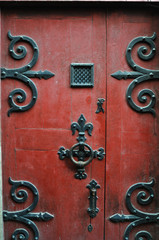 Old Red Door, Normandy, France