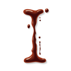 Vector chocolate letter