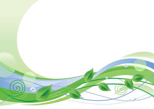 Green Floral Background