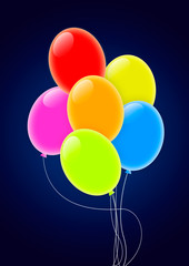 Multicolored Party Balloons
