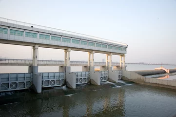 Wall murals Dam Modern dams on The Yangtze River of China