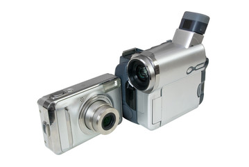 Digital photo camera and video camcorder