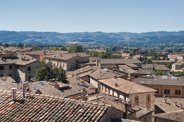 Fototapeta na wymiar Panoramic view of Gubbio. Umbria.