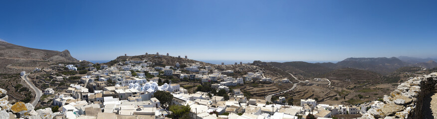 Amorgos Chora panoramic view, Cyclades, Greece