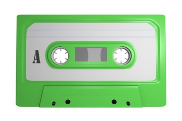 Tape Leer Cassette Freisteller Grün