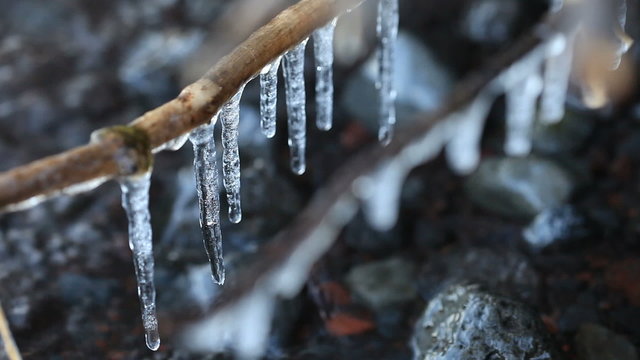 Ice, water
