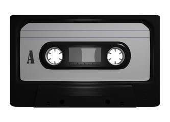 Tape Leer Cassette Freisteller Black