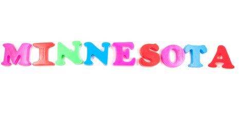 minnesota written in fridge magnets