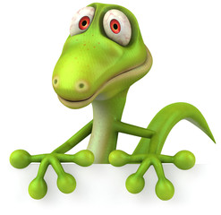 Naklejka premium Lézard