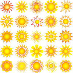 bright symbolic vector sun collection