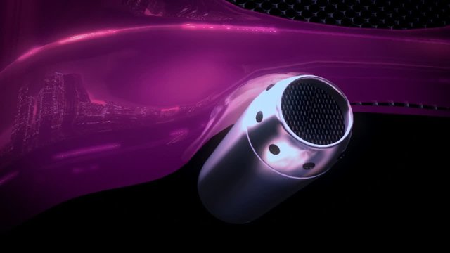 Tuning of the pink car.