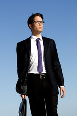 walking business man