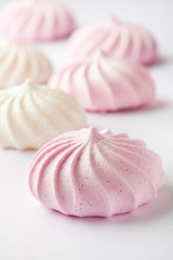 Pastel colored meringue